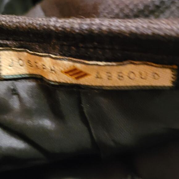 Joseph Abboud Nordstrom Gray Black Plaid Wool Blazer Mens 40R Classic Minimalist - Picture 11 of 11